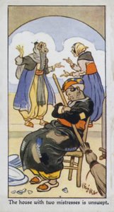 La maison avec deux maîtresses est balayée - René Bull